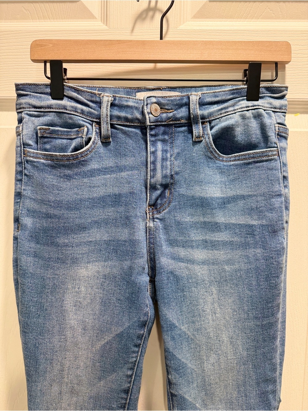 VERVET by Flying Monkey Jeans Women’s 26 Light Wash High Rise Slim Straight - Picture 6 of 12